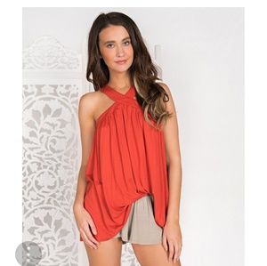 Nanamacs - Cindy Halter Top (Brick)